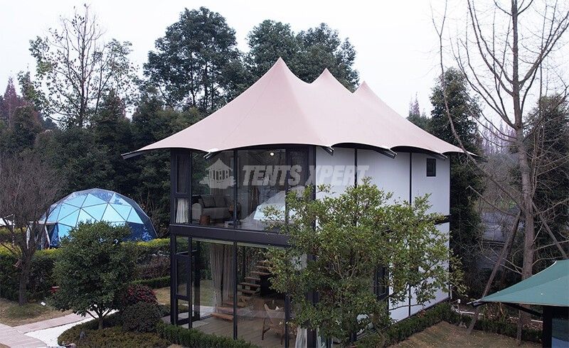 two-story glamping  tent