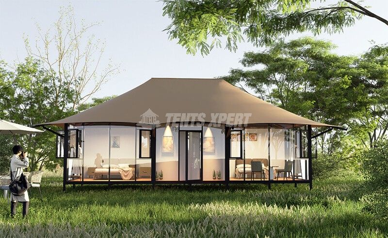 glass wall tent