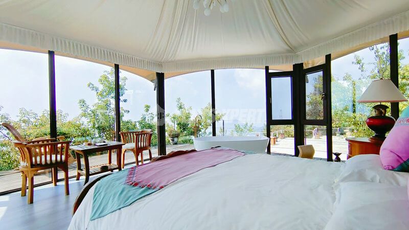 glamping tent bedroom 02