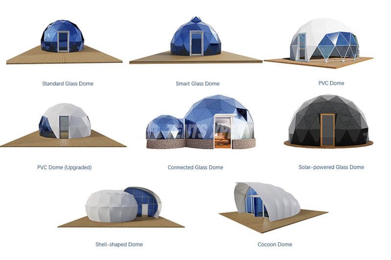 Different Types of dome  structures